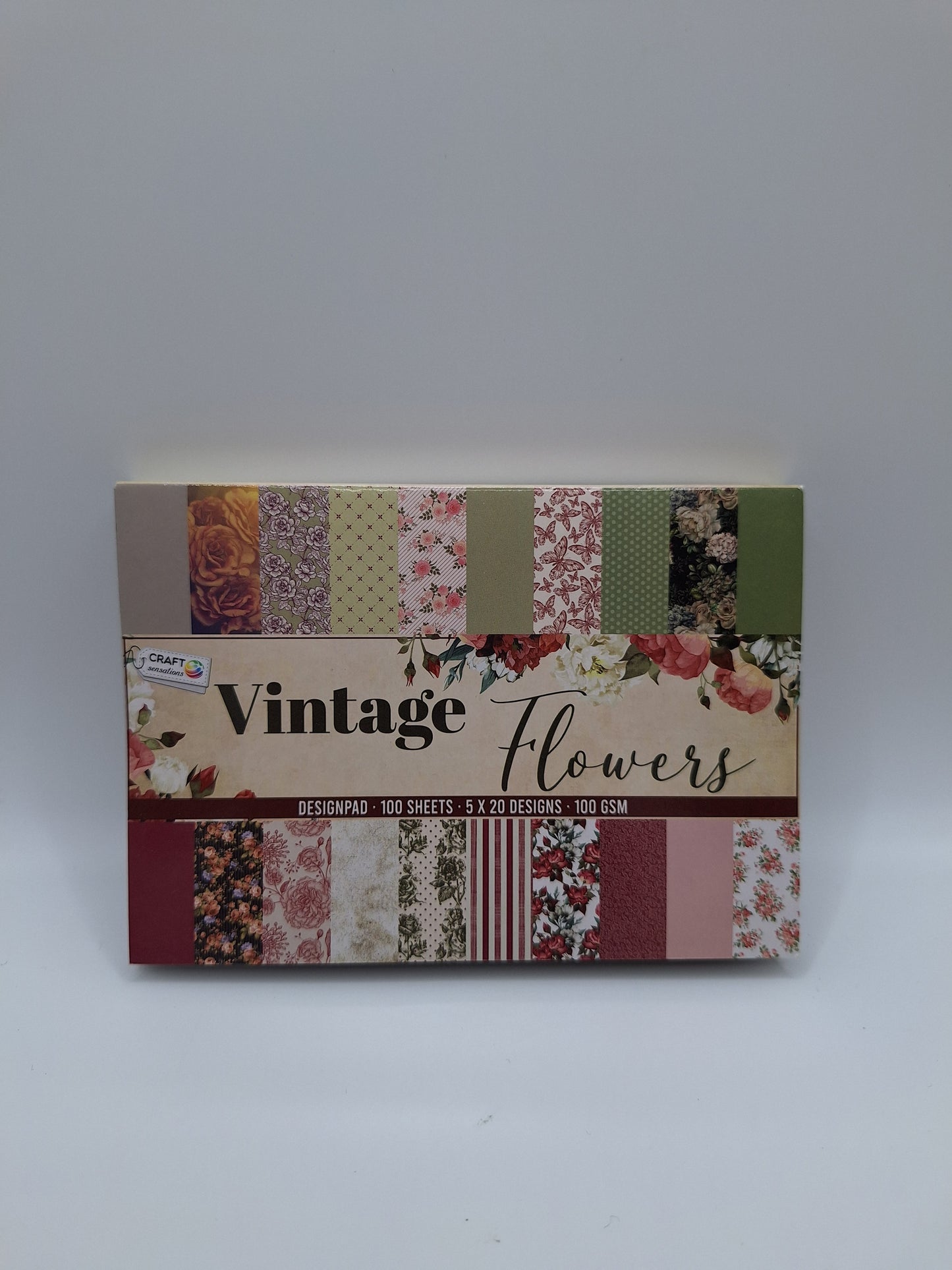 Vintage Flowers | A6 | 14,8x10,4cm 100 Blatt | Craft Sensations