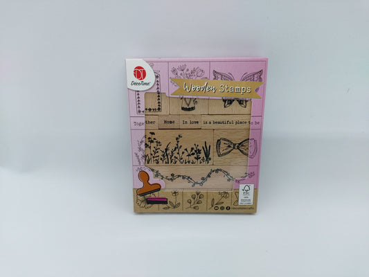 Kleines Holzstempelset - Love (Wooden Stamps) | DecoTime