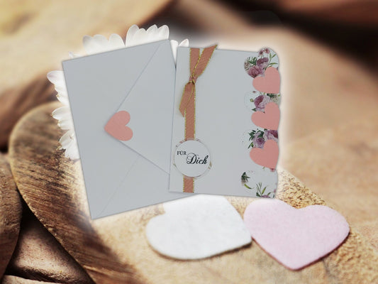 Grußkarten "Für Dich" Handgemacht | Greeting Card "For You" Handmade