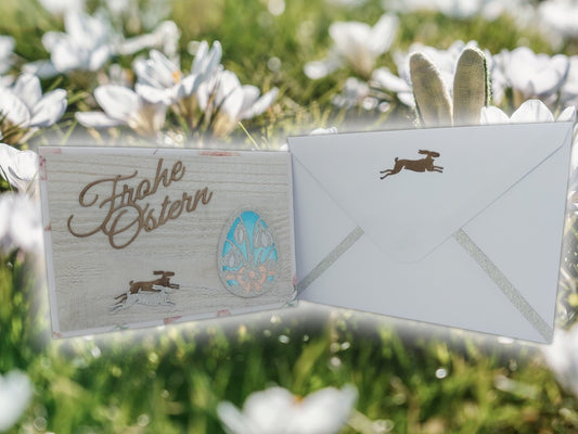 Handgemachte Grußkarte "Frohe Ostern" | Happy Easter Greeting Card Handmade