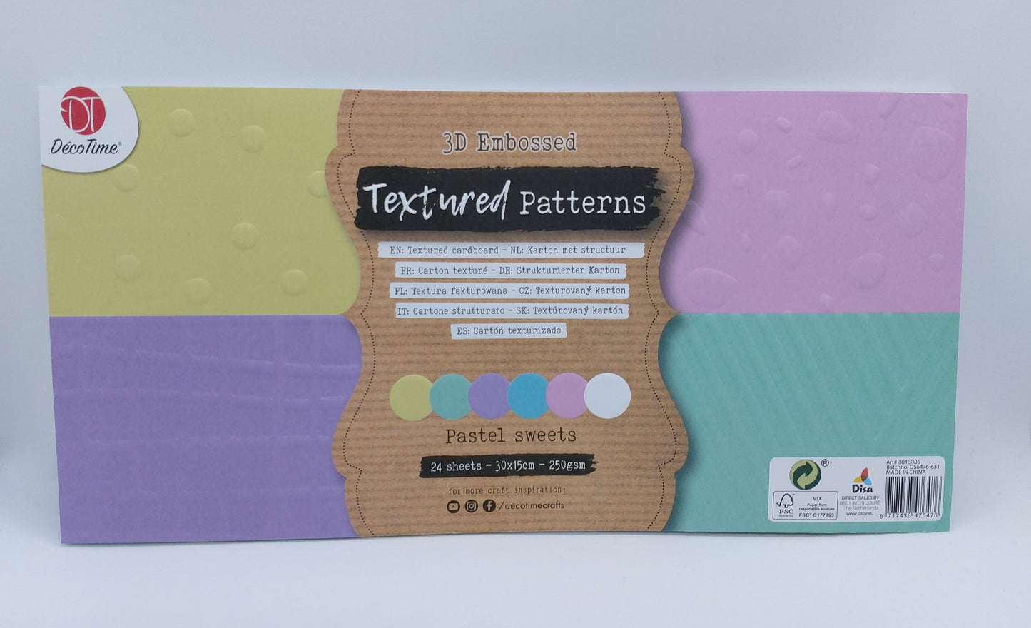 3D Embossed Textured Patterns - Designblock (Pastel Sweets) DecoTime