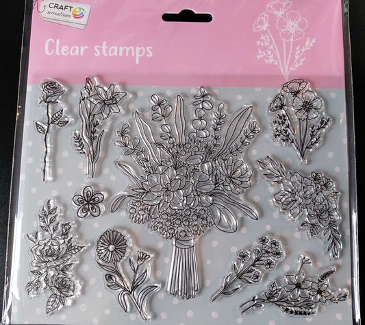 Clear Stamps Big (Flowers and Bouquet)