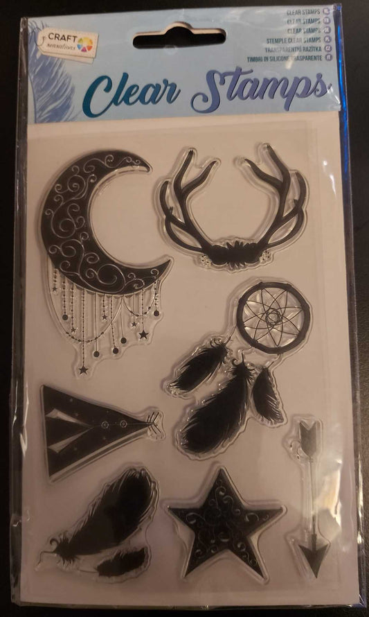 Clear Stamps (Moon & Dreamcatcher)