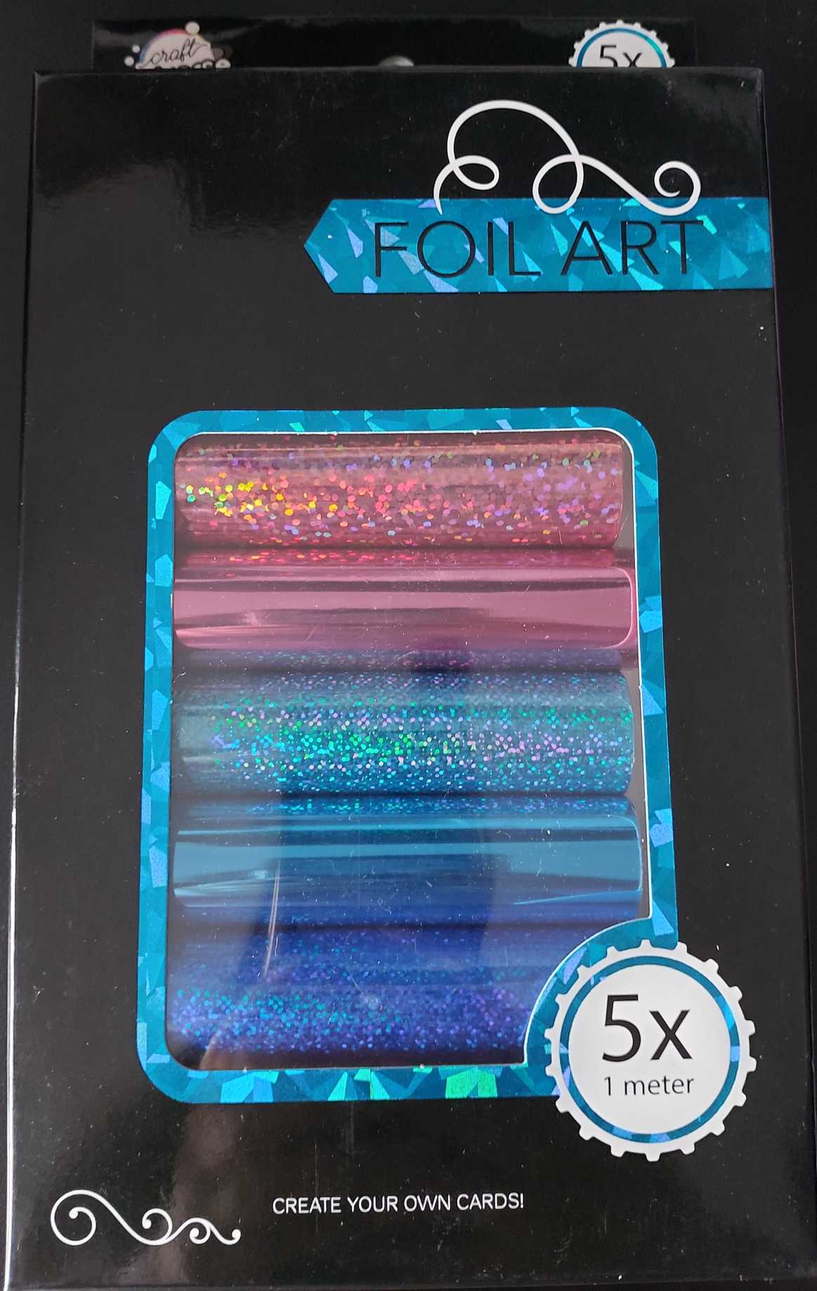 Glitzernde Heißfolie (Blau/Rosa) | Foil Art | Craft Universe