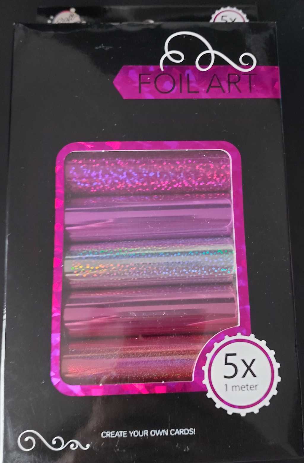 Glitzernde Heißfolie (Pinktöne) | (Foil Art) | Craft Universe