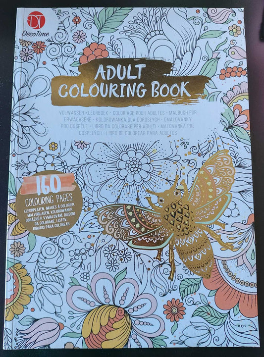 Malbuch für Erwachsene (Adult Colouring Book) 160 Seiten (Libelle) DecoTime