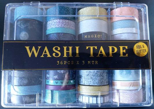 Washi Tape Box 36 Stück (Mond- und Sternenzauber) Craft Sensations