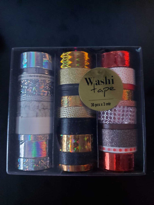 Washi Tape 30 St. a 3m (Bronze/Silber/Gold) Craft Sensations